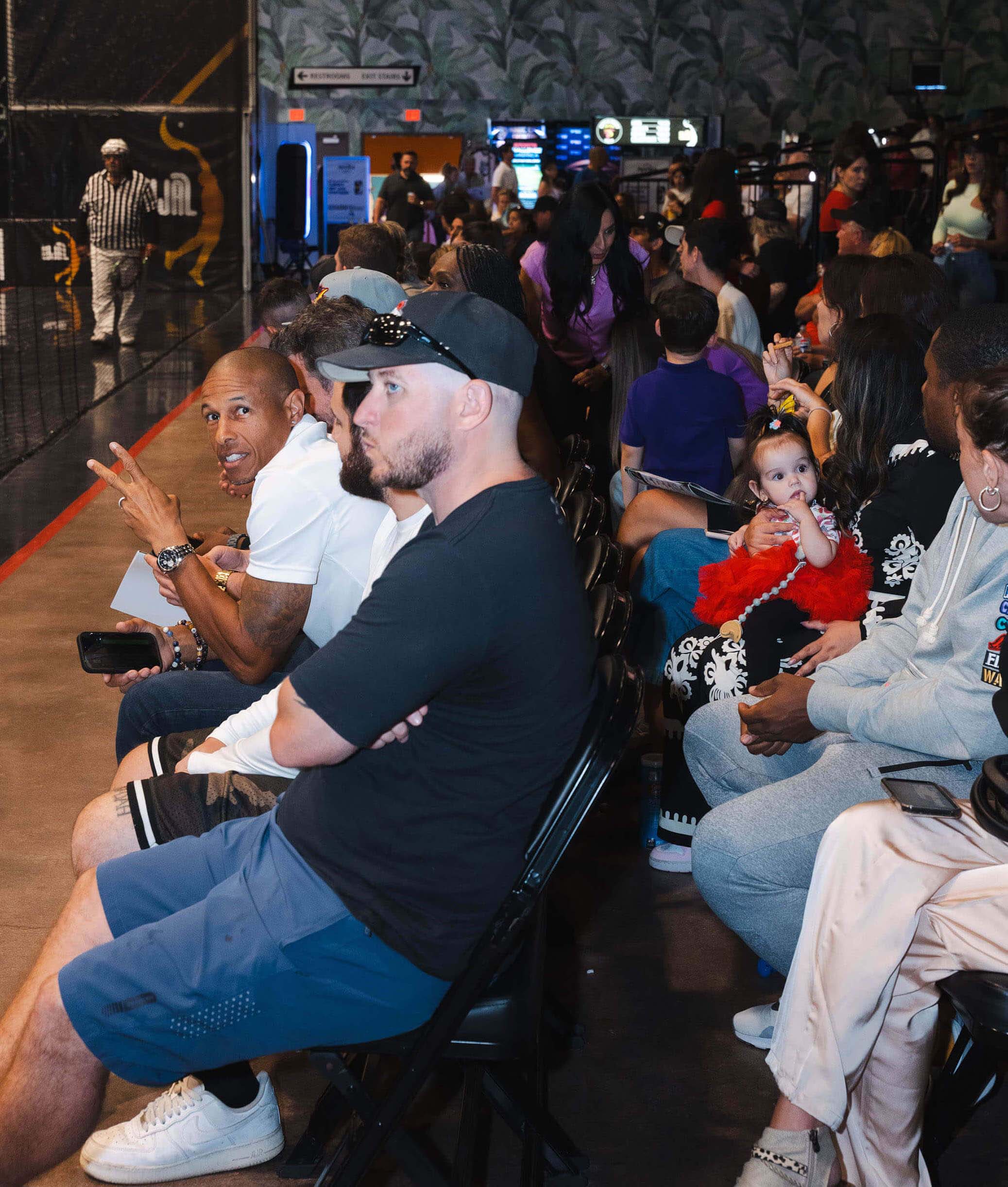 Front-row seating at JAM Arena